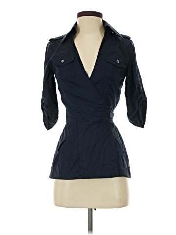 Diane von Furstenberg 3/4 Sleeve Button-Down Shirt (view 1)