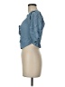 Open Edit 100% Viscose Blue 3/4 Sleeve Blouse Size M - photo 5