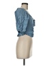 Open Edit 100% Viscose Blue 3/4 Sleeve Blouse Size M - photo 4