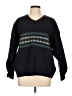 Eddie Bauer Chevron-herringbone Black Wool Pullover Sweater Size L - photo 1