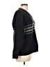 Eddie Bauer Chevron-herringbone Black Wool Pullover Sweater Size L - photo 4