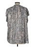 Daniel Rainn 100% Polyester Animal Print Gray Short Sleeve Blouse One size - photo 2