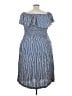 Oddi 100% Rayon Stripes Blue Casual Dress Size 2X - photo 2