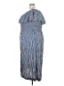 Oddi 100% Rayon Stripes Blue Casual Dress Size 2X - photo 5