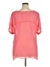 Eyeshadow Pink Short Sleeve Blouse Size XL (estimated) - photo 2