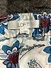 Ann Taylor LOFT 100% Polyester Paisley Blue Casual Pants Size L - photo 7