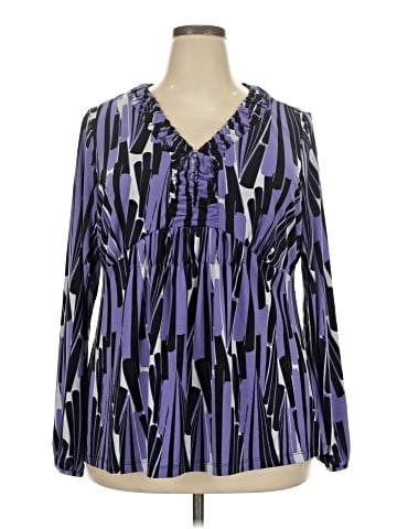 Worthington Long Sleeve Blouse (view 1)