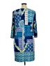 Chico's Print Blue Casual Dress Size XL - photo 2