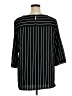 Chico's Stripes Black 3/4 Sleeve Blouse Size XL - photo 2