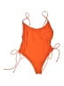 Unbranded Solid Orange One Piece Swimsuit Size XL - photo 1