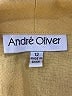 Andre Oliver Yellow Sleeveless Button-Down Shirt Size 12 - photo 7