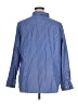 Chaps 100% Cotton Chevron-herringbone Blue Long Sleeve Button-Down Shirt Size 1X - photo 2