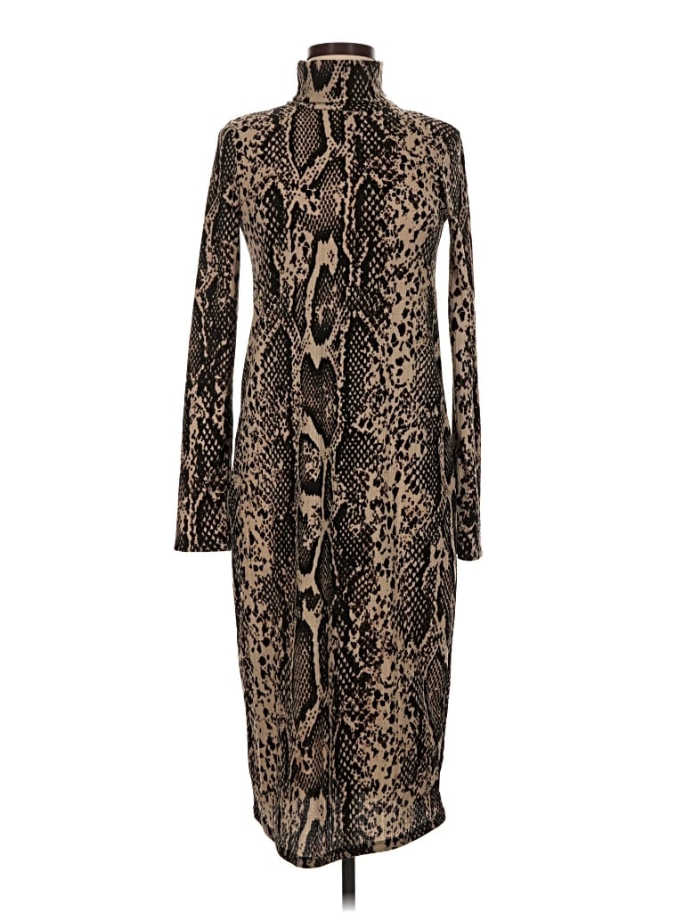Pre-owned Trafaluc By Zara Cocktail Dress In Brown