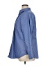 Chaps 100% Cotton Chevron-herringbone Blue Long Sleeve Button-Down Shirt Size 1X - photo 5