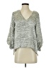 Caramela 100% Polyester Silver 3/4 Sleeve Blouse Size S - photo 1