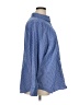 Chaps 100% Cotton Chevron-herringbone Blue Long Sleeve Button-Down Shirt Size 1X - photo 4