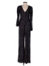 ML Monique Lhuillier 100% Polyester Stars Black Jumpsuit Size 0 - photo 1