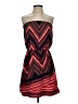 Express Outlet 100% Polyester Chevron-herringbone Red Casual Dress Size S - photo 1