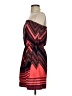 Express Outlet 100% Polyester Chevron-herringbone Red Casual Dress Size S - photo 5