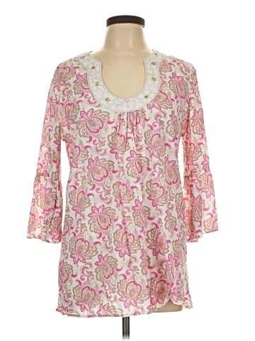 New York & Company 3/4 Sleeve Blouse (view 1)