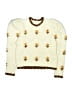 Zara Floral Ivory Pullover Sweater Size 8 - photo 1