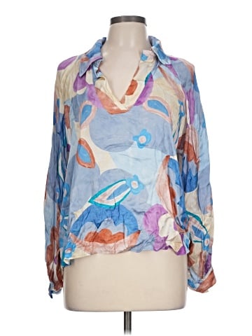 MADE IN ITALY 3/4 Sleeve Blouse (view 1)