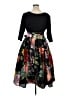Unbranded Floral Black Cocktail Dress Size XL - photo 2