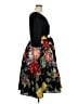 Unbranded Floral Black Cocktail Dress Size XL - photo 4