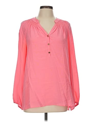 Lilly Pulitzer Long Sleeve Silk Top (view 1)