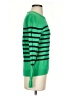 Gap 100% Cotton Stripes Green Pullover Sweater Size XS - photo 4