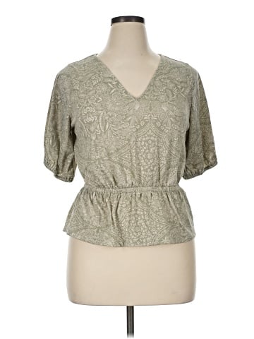 Ann Taylor LOFT Outlet Short Sleeve Blouse (view 1)