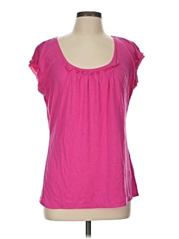 Lizwear by Liz Claiborne Short Sleeve Top (view 1)