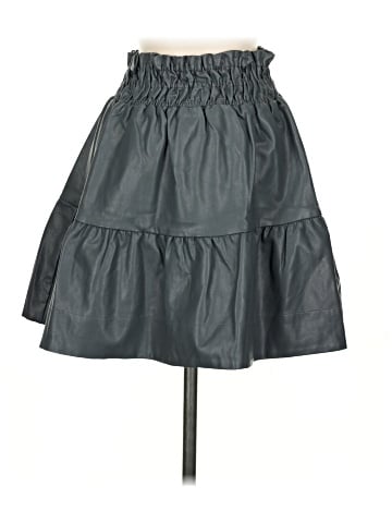 By Anthropologie Faux Leather Skirt (view 1)