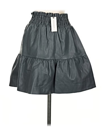 By Anthropologie Faux Leather Skirt (view 2)