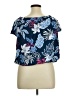 Bailey 44 Blue Short Sleeve Blouse Size XL - photo 2