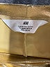H&M Metallic Gold Track Pants Size 6 - photo 3