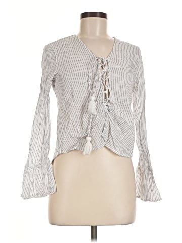 En Creme Long Sleeve Blouse (view 1)