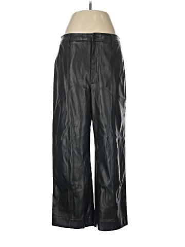 Madewell Slim Emmett Wide-Leg Pants in Vegan Leather (view 1)