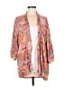 Knox Rose 100% Rayon Orange Kimono Size Med - Lg - photo 1