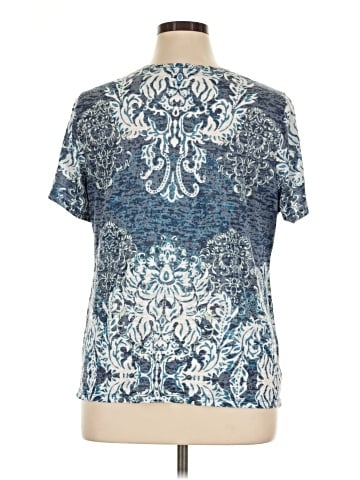 INC International Concepts Short Sleeve Blouse (view 2)