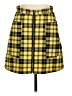 Monki Plaid Yellow Casual Skirt Size EU 38 / US 8 - photo 1