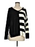 Elan 100% Acrylic Stripes Black Pullover Sweater One size - photo 1
