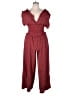 Max Studio Hearts Red Jumpsuit Size XL - photo 1