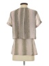 NY Collection 100% Polyester Silver Short Sleeve Blouse Size S - photo 2