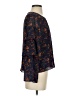 Madewell 100% Polyester Blue Ruffle-Sleeve Top in Climbing Vine Size S - photo 4