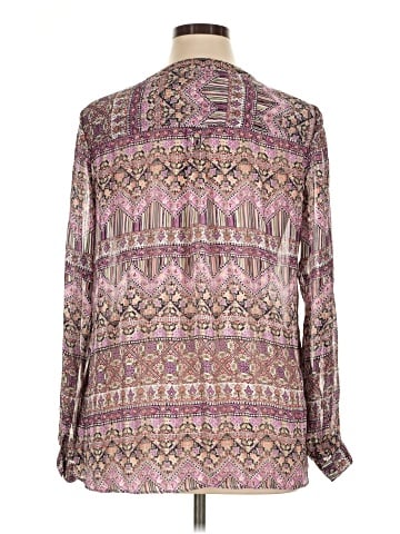 Roz & Ali Long Sleeve Blouse (view 2)