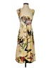 S-Twelve Print Tan Cocktail Dress Size S - photo 1