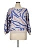 Ophelia Roe Animal Print Purple Pullover Sweater Size XL - photo 1
