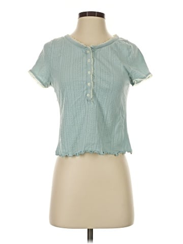 Free People Short Sleeve Henley (view 1)