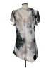 One World Gray Short Sleeve Blouse Size L - photo 2